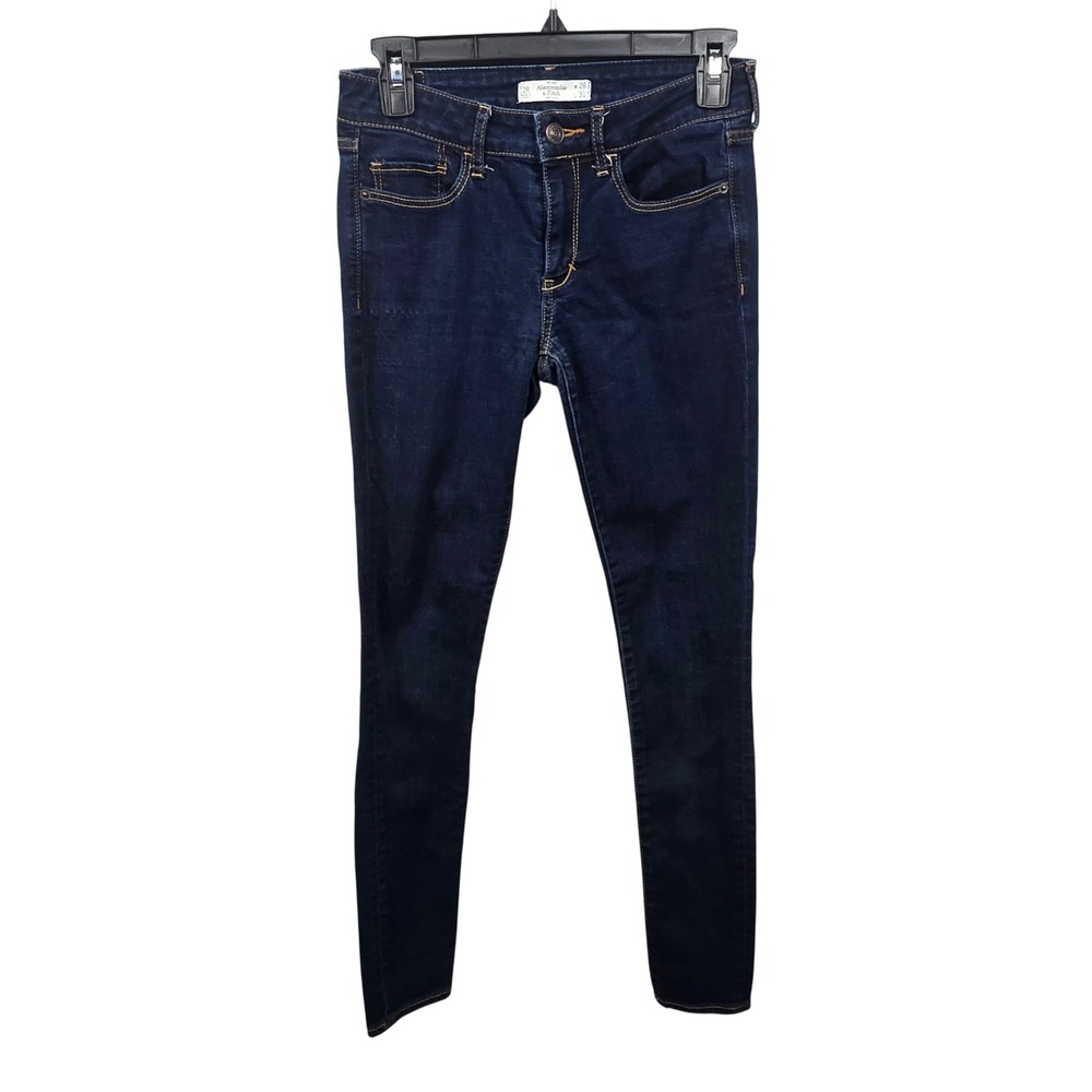Abercrombie & Fitch Womens‎ Y2K Style Skinny Jeans Dark Wash Blue W26 L31 2R